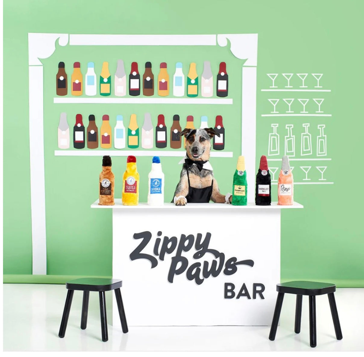 Zippy Paws HAPPY HOUR CRUSHERZ Champange