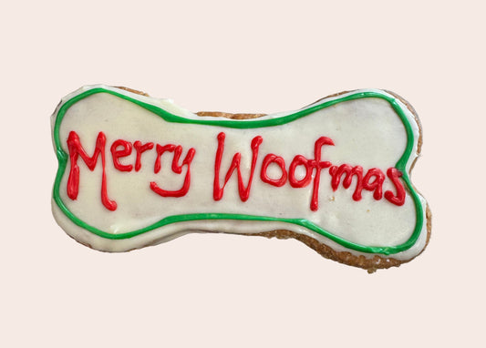 Iced Christmas cookies for Dogs