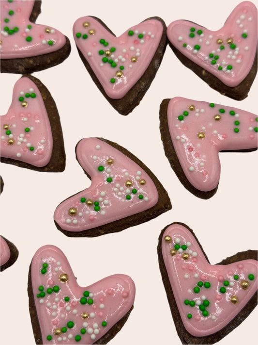 treat sized iced heart Horse Cookies