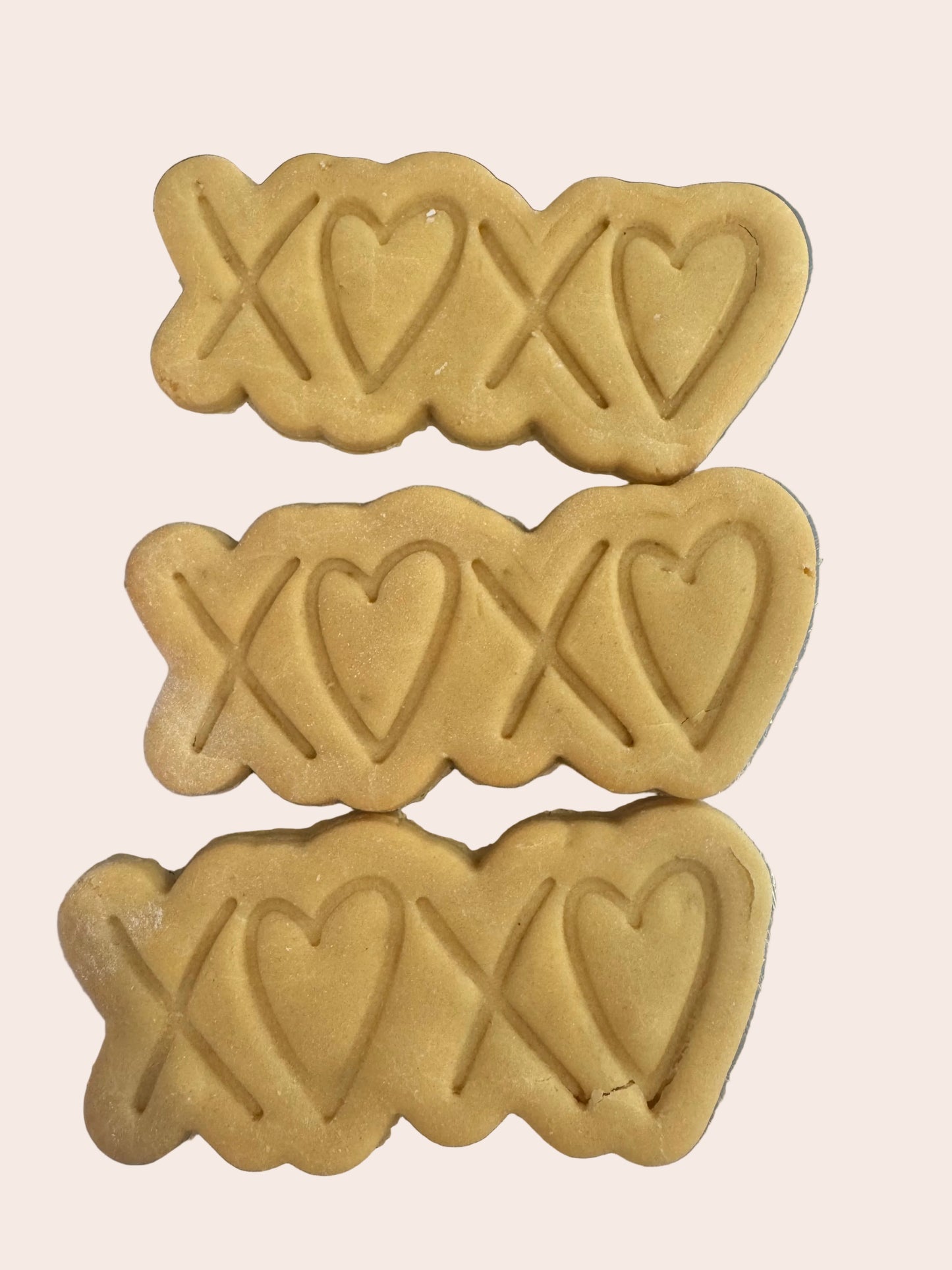 Hearts & Kisses Plain Cookies