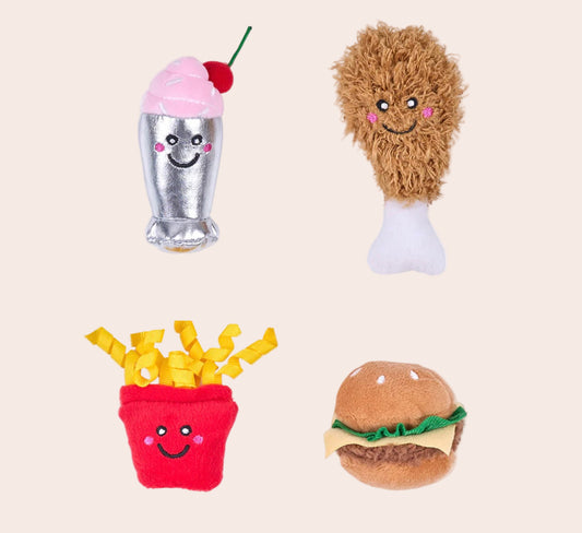Zippy Claws Nomnomz 4 pack FAST FOOD