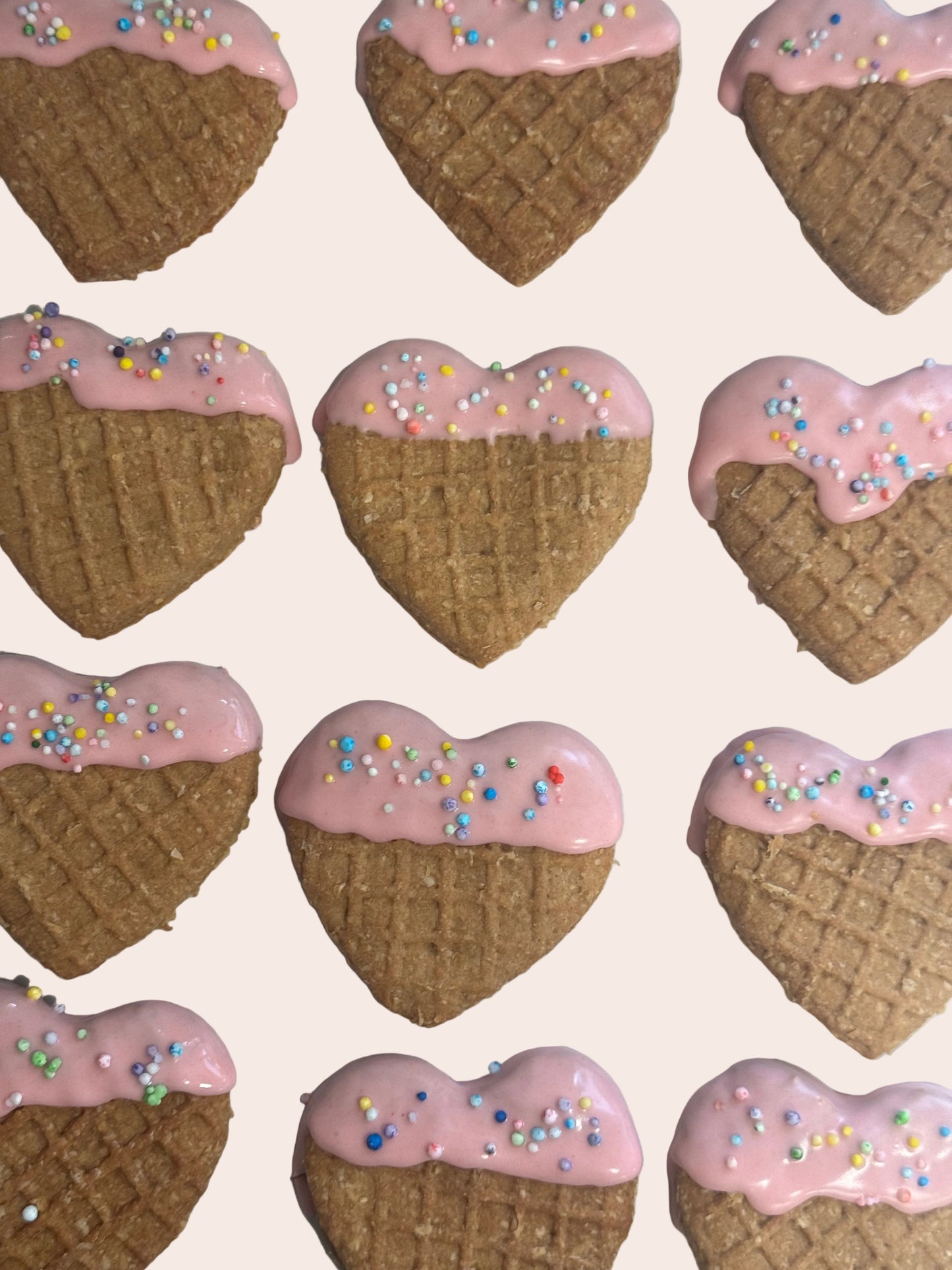 Waffle Heart Cookies