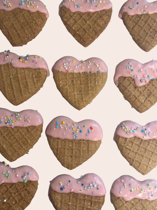 Waffle Heart Cookies