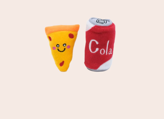 Zippyclaws cat toy - Nomnomz pizza & cola 2 pack